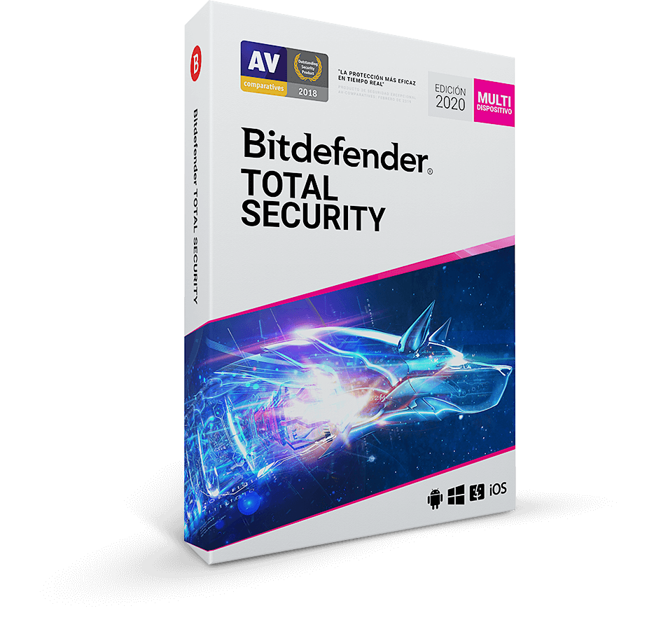 Antivirus BITDEFENDER TOTAL security para 5 computadoras (anual)